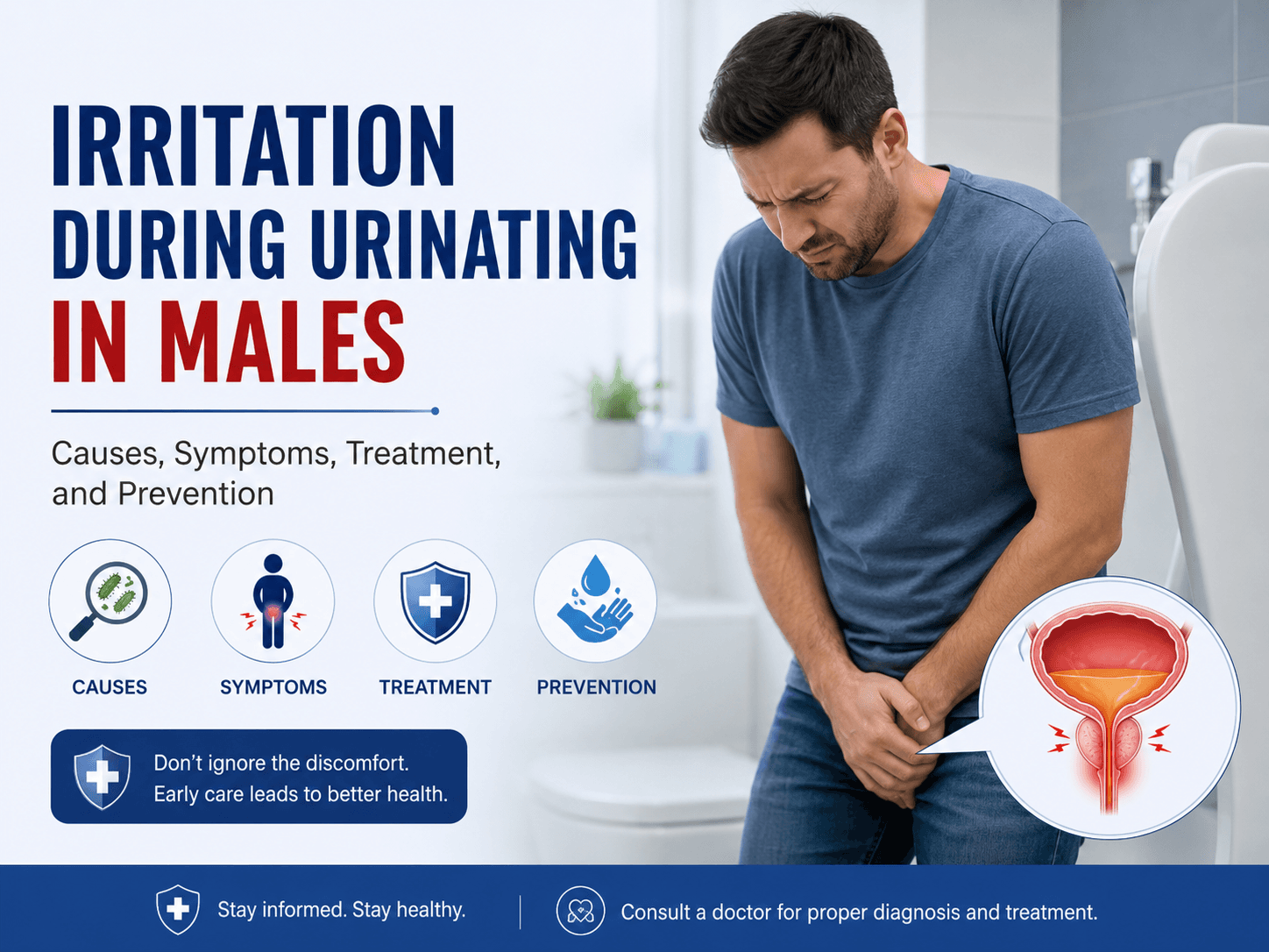 Irritation During Urinating In Males: Causes, Symptoms, Treatment, And Prevention
