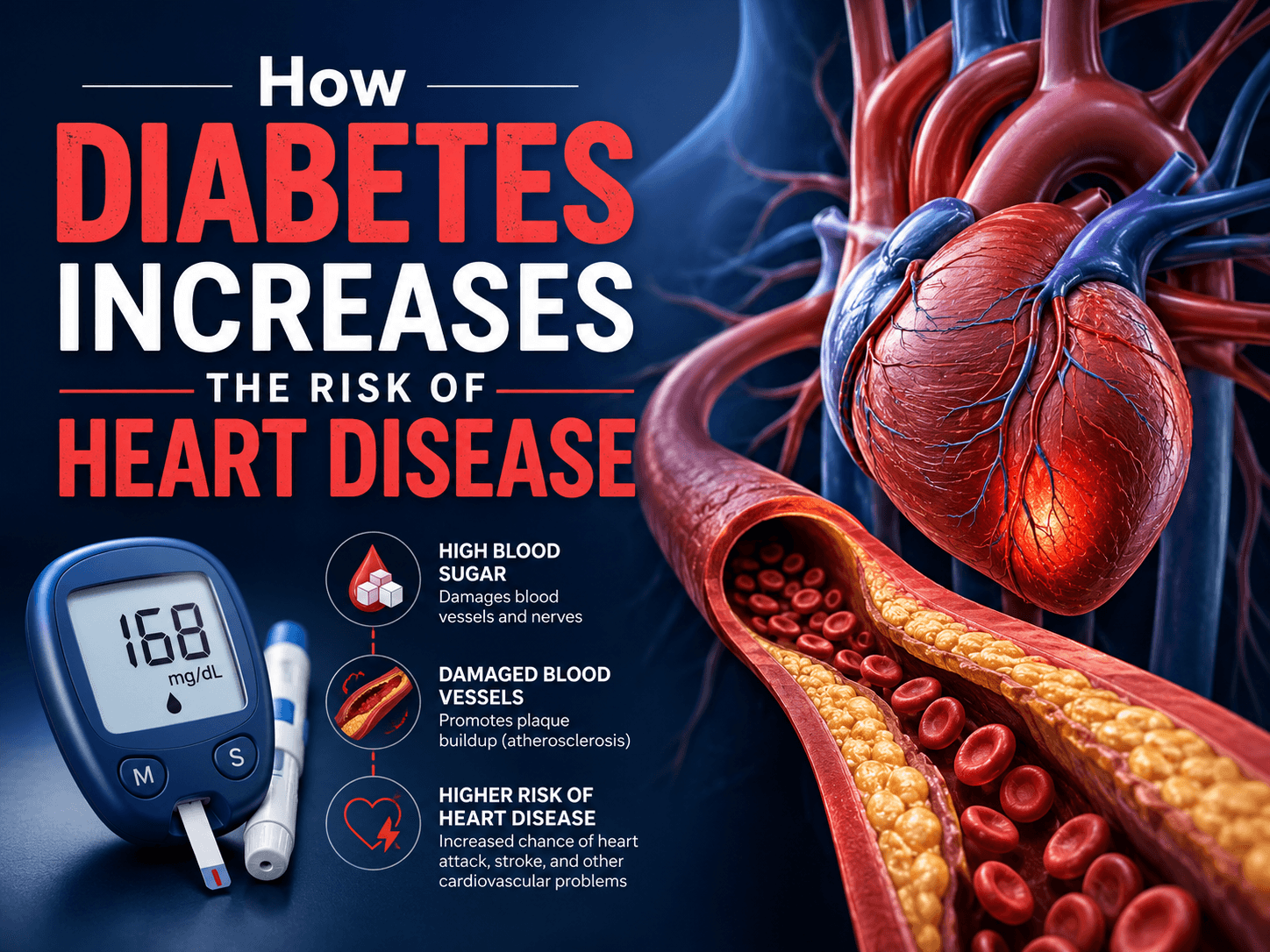 How Diabetes Increases The Risk Of Heart Disease