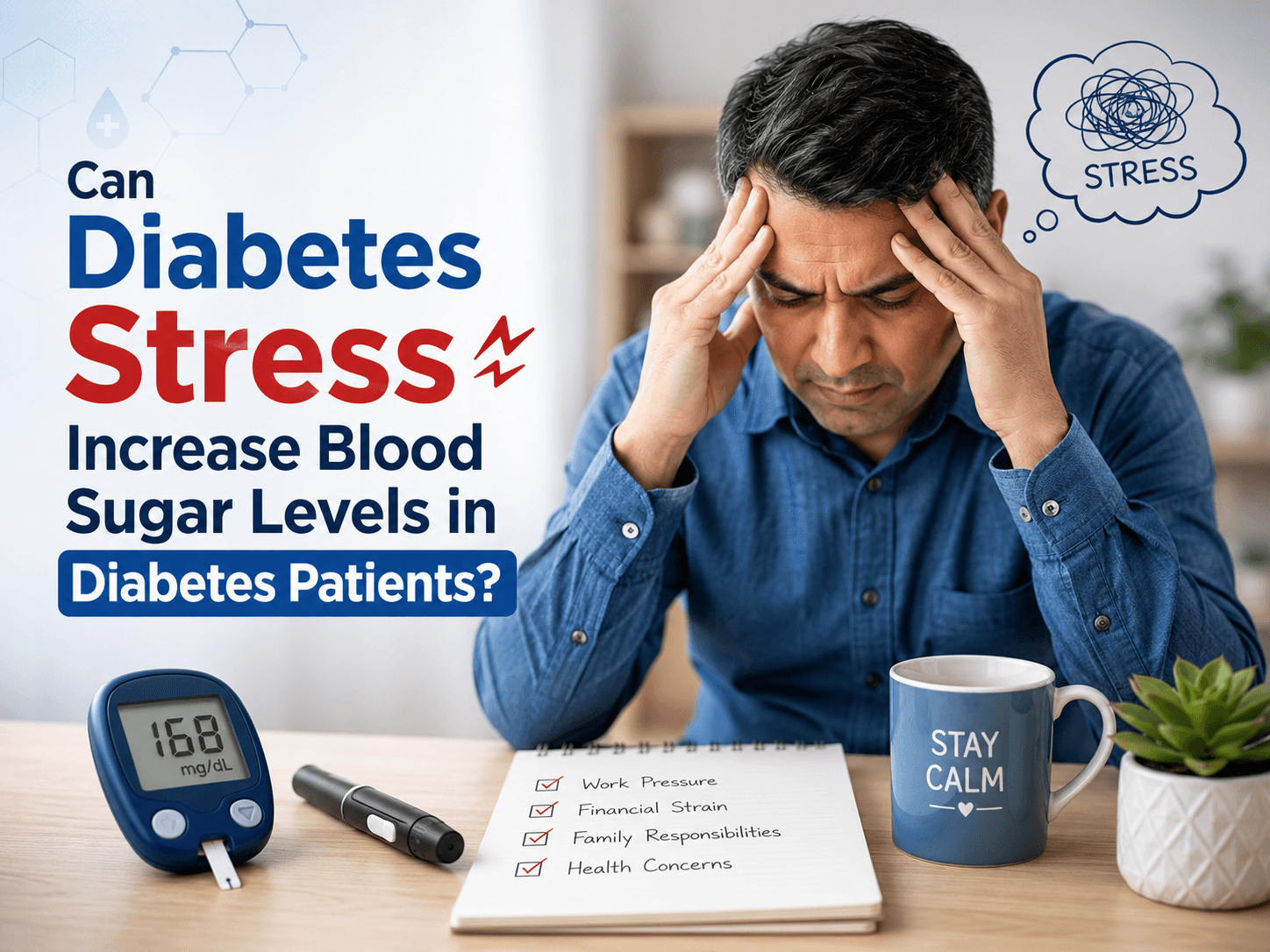 Can Diabetes Stress Increase Blood Sugar Levels In Diabetes Patients?