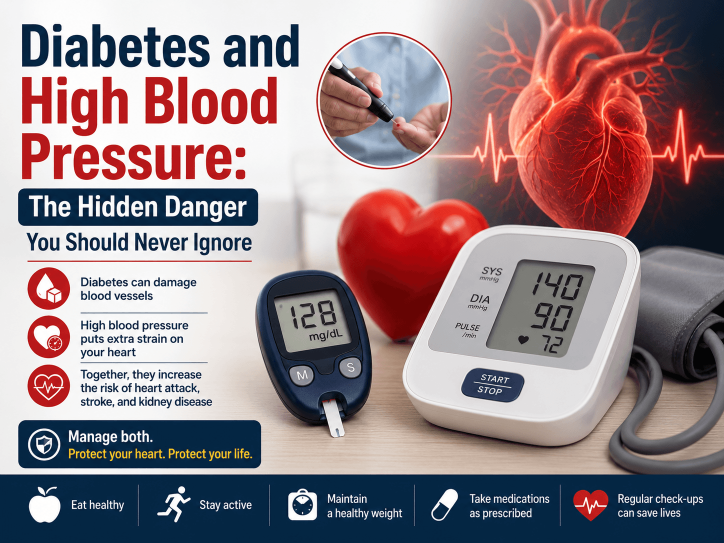 Diabetes And High Blood Pressure: The Hidden Danger You Should Never Ignore