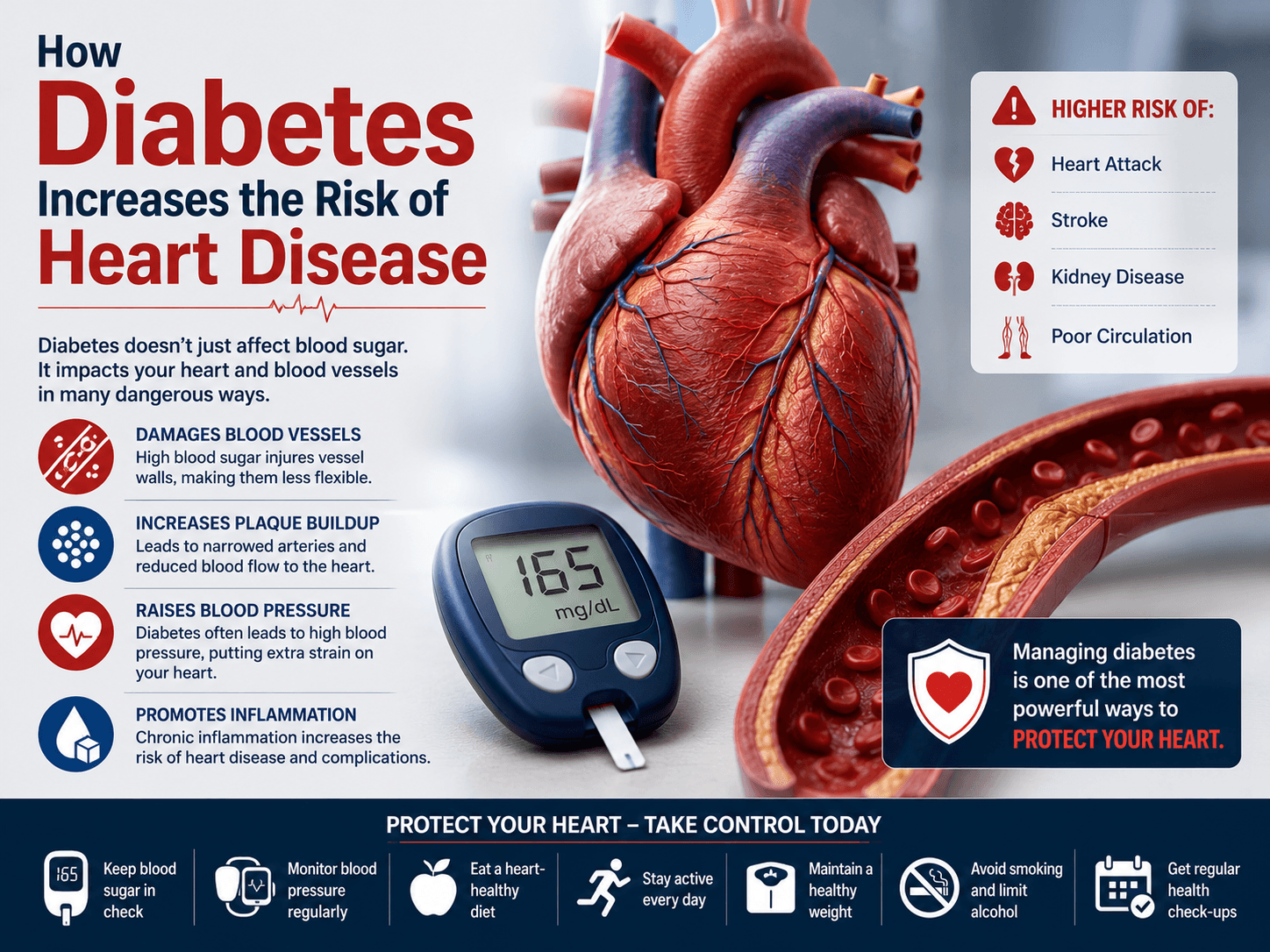 How Diabetes Increases The Risk Of Heart Disease