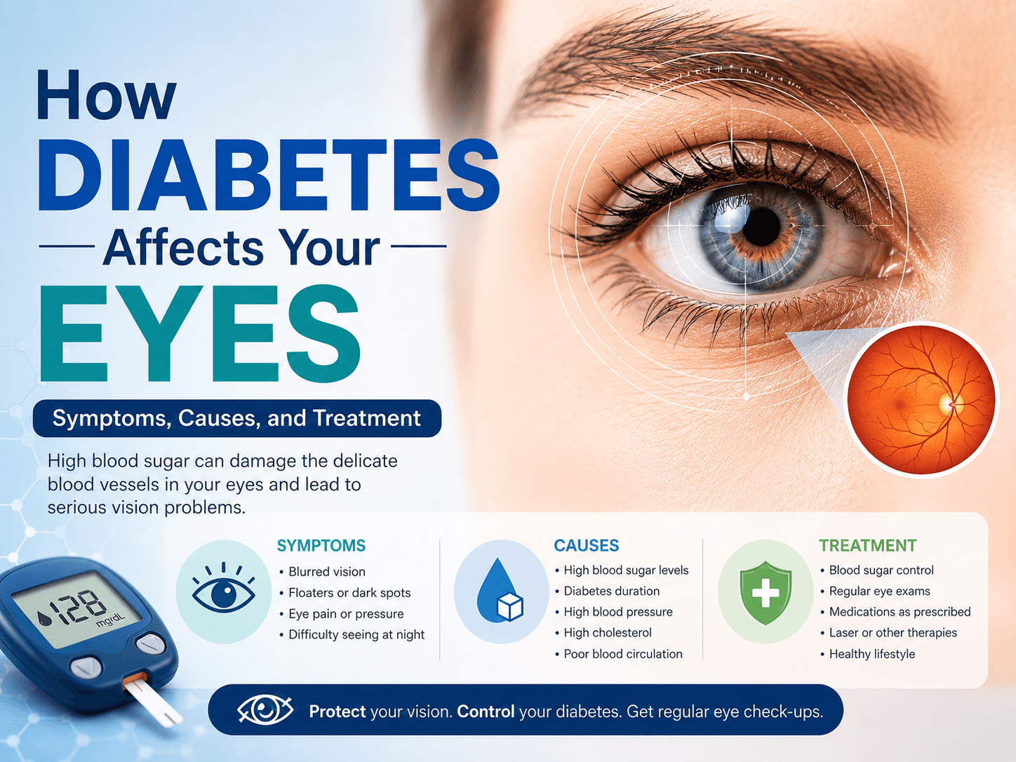 How Diabetes Affects Your Eyes: Symptoms, Causes, And Treatment